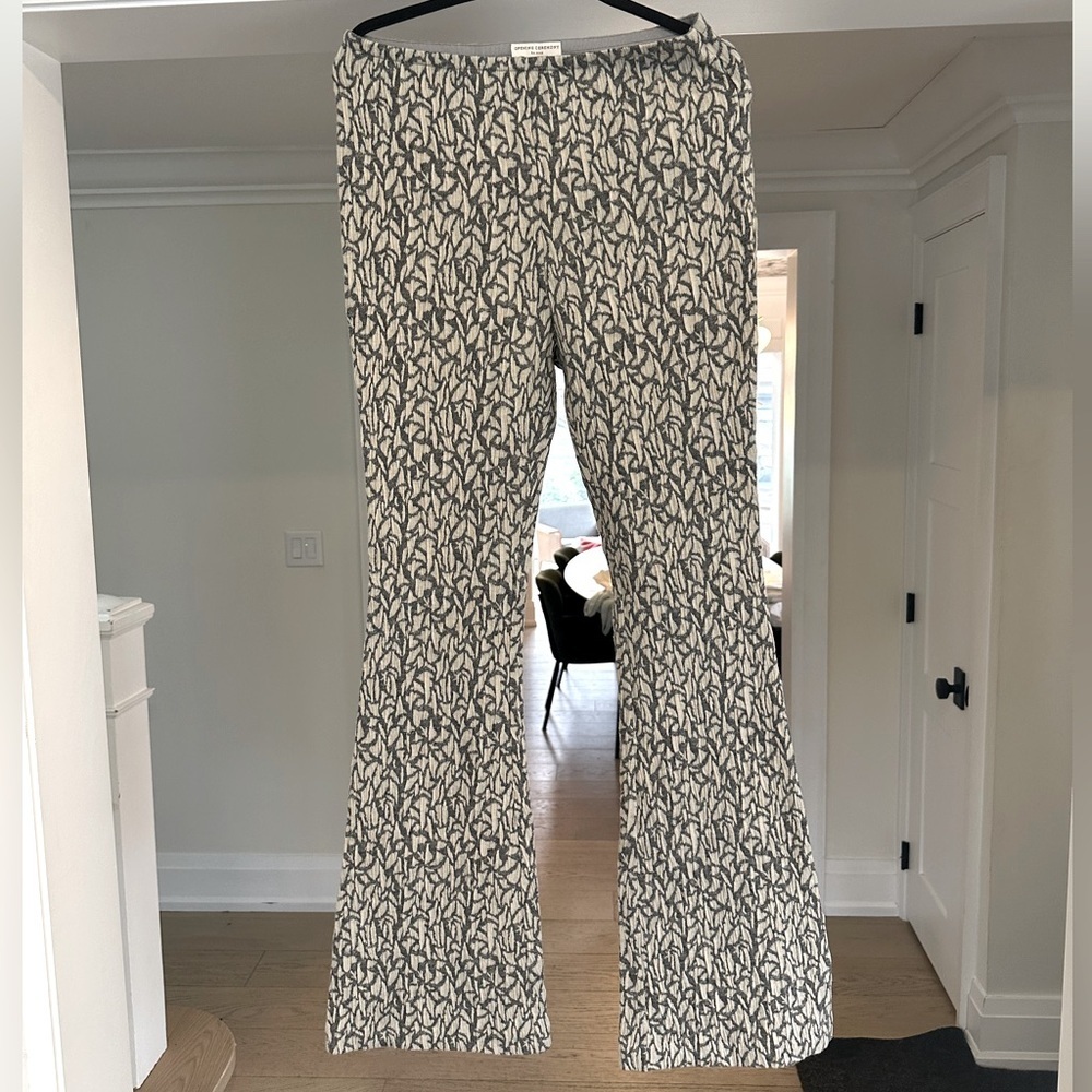 Chloe Sevigny for Opening Ceremony Cream and Grey 100% Wool Pants - Size L